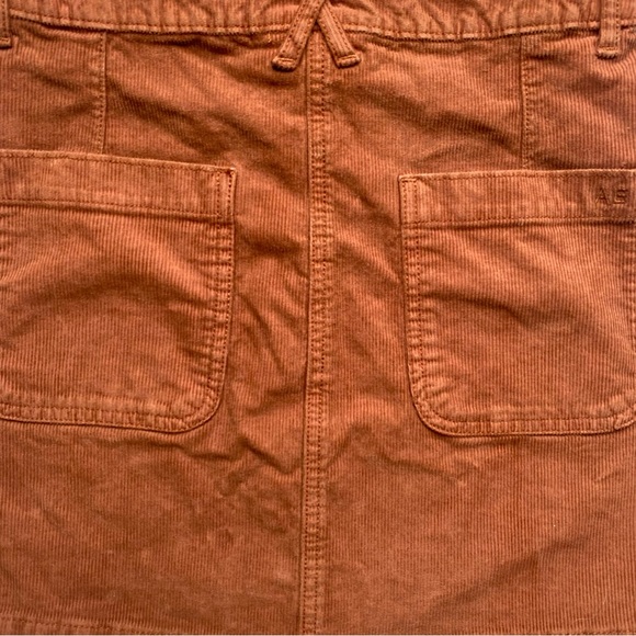 American Eagle High Waisted Corduroy Mini Skirt Rust/Brown Size 00 - Picture 8 of 12
